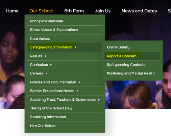 Reporting Safeguarding Concerns