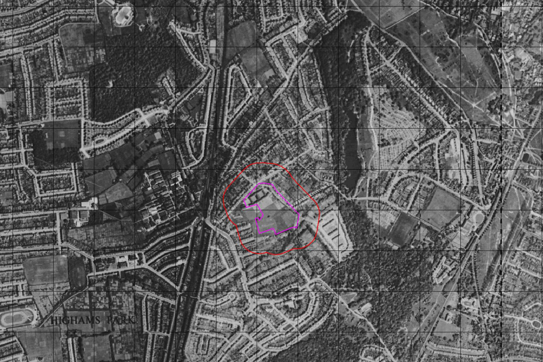 1950 Area Map 1950 Area Map