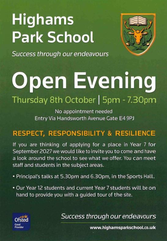 Open Evening for Prospective Year 6 Parents